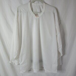 Bauer Hockey Practice Jersey White Vintage Adult Size XXL
